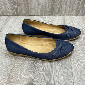 Bass Milly Slip On Ballet Flat Denim Shoe 7W